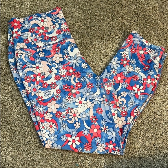 Fabletics powerlux flower power leggings XL - Picture 1 of 5